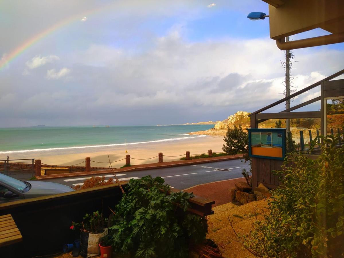 Appartement Vue Mer, Rdc, Plage De Trestrignel Perros-Guirec Exterior foto
